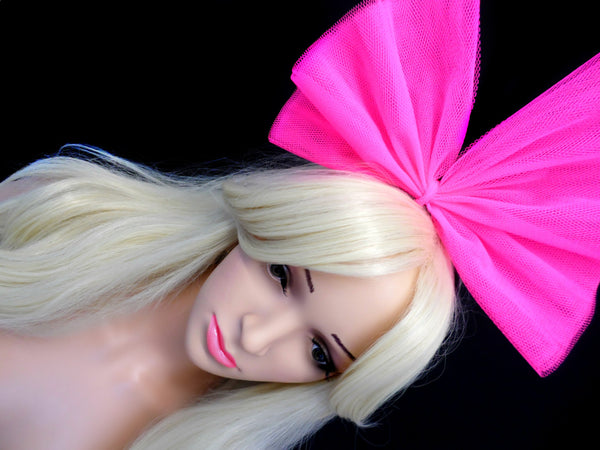 Neon 80s Hair Bow