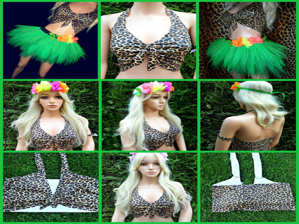 Jungle Queen Katy Perry Tutu Set (Crop Top)