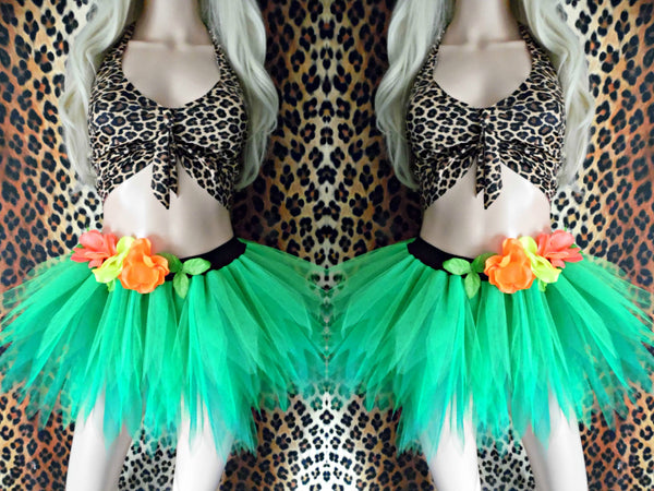 Jungle Queen Katy Perry Tutu Set (Crop Top)