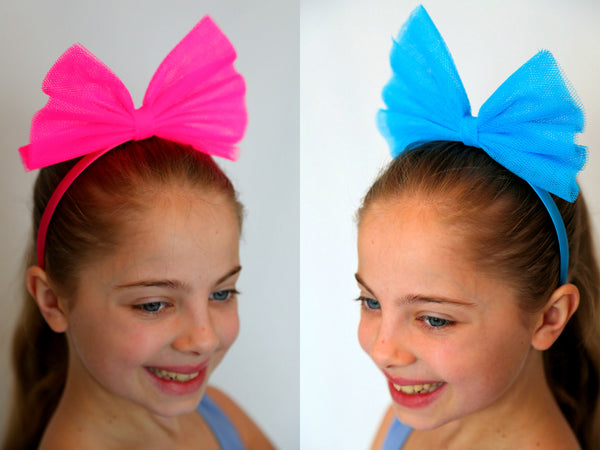 Neon 80s Hair Bow