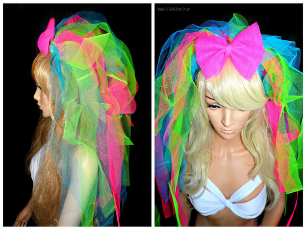 Neon Madonna Hen Night Veil