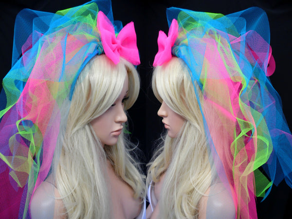 Neon Madonna Hen Night Veil