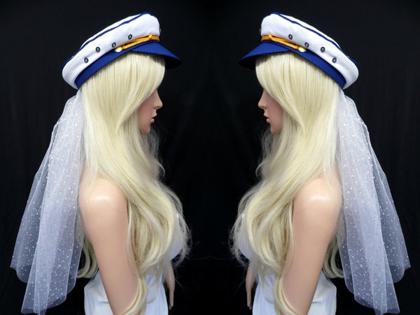 Aye Aye Captain Bridal Veil (HAT STYLE VARIES)