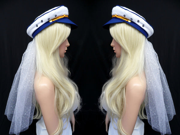 Aye Aye Captain Bridal Veil (HAT STYLE VARIES)